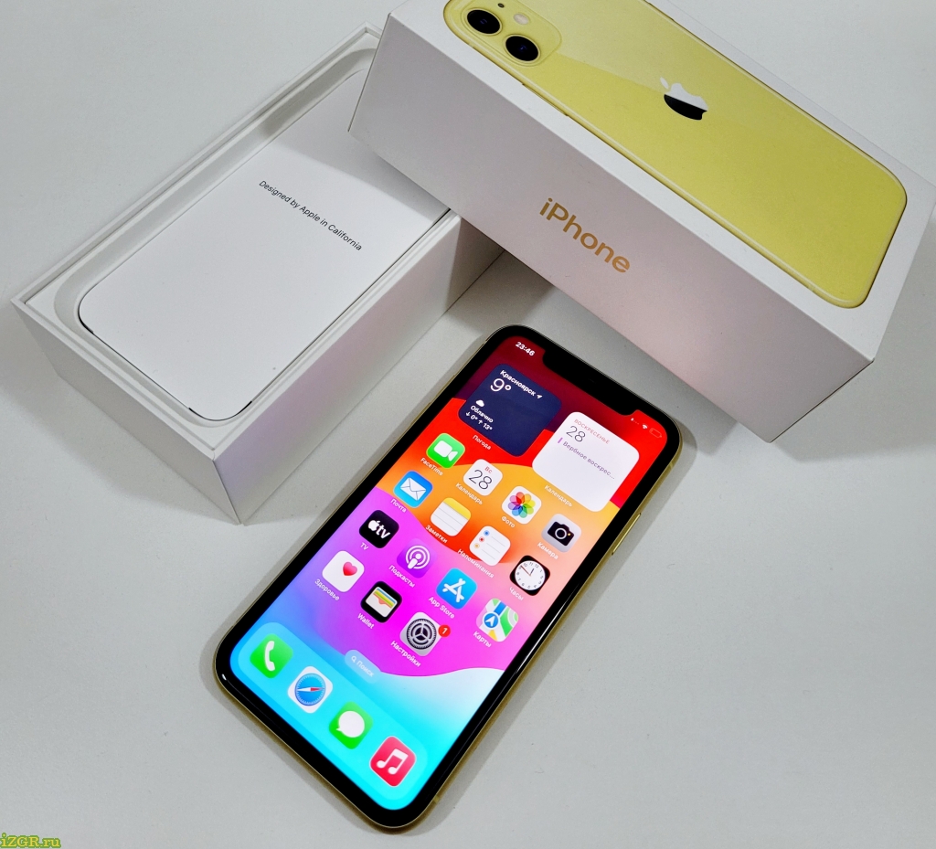 iZGR.ru iPhone 11 128GB Идеал Ростест Полный Комплект